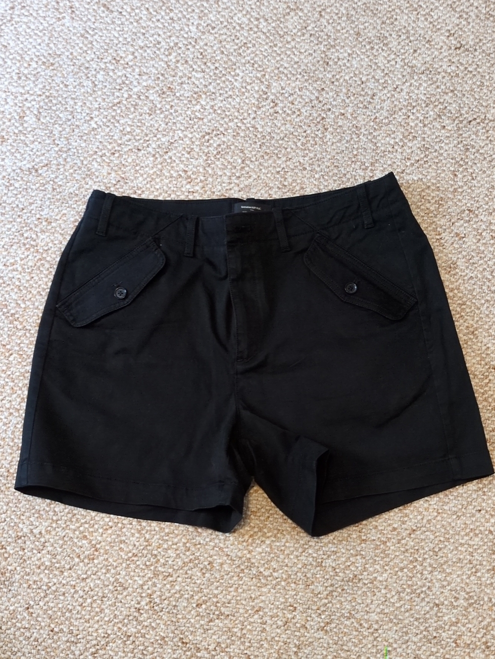 Banana Republic Black Women's Tailored Pocket Shorts Size 12 Like New